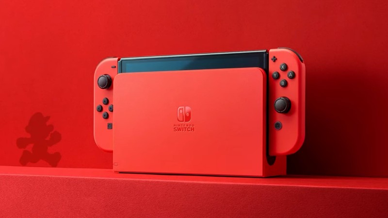 Mario Red Nintendo Switch OLED