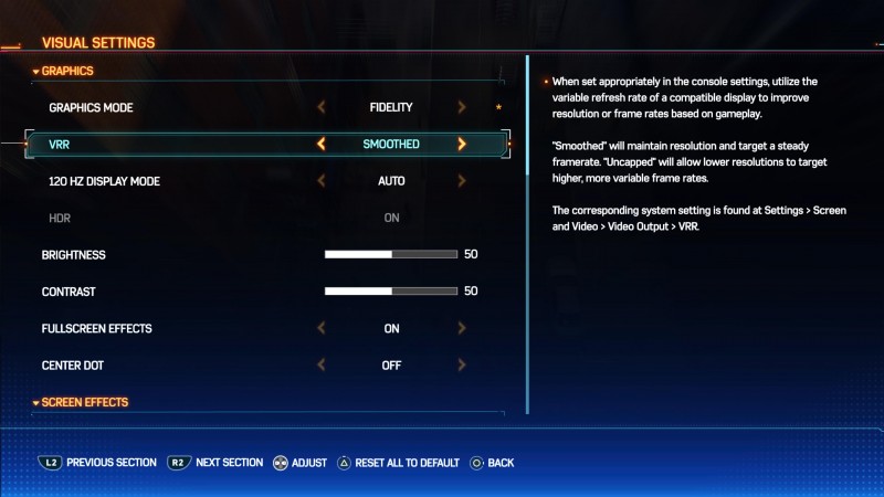 Marvel's Spider-Man 2 Visual Settings Graphics Mode Guide Insomniac Games