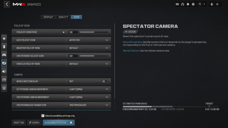 Call of Duty Modern Warfare III Accessibility Settings Features 