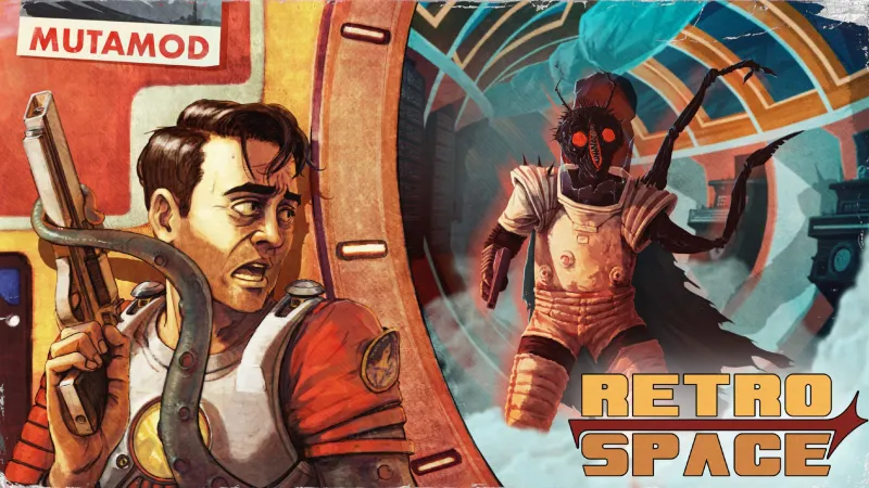 RetroSpace Immersive Sim Shooter Horror PC Game The Wild Gentlemen Kwalee System Shock Sci Fi Thief Deus Ex